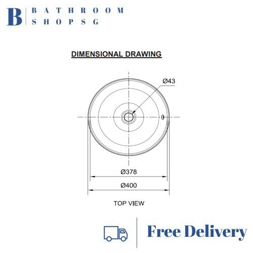 American Standard Acacia Evolution Round Vessel Wash Basin CL0509I