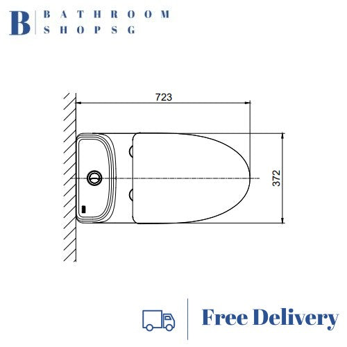 American Standard Loven One Piece Toilet Bowl CCAS1862