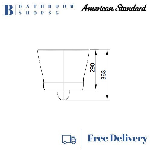 American Standard Loven Wall Hung Toilet Bowl 1013962080