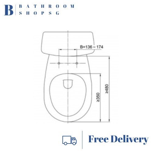 Baubay Manual Bidet Seat BB303 | Non-Electric Bidet Seat and Cover