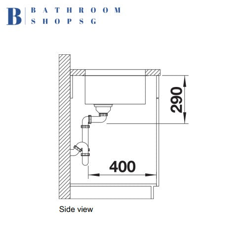 Blanco Andano 500-U Single Bowl Stainless Steel Kitchen Sink
