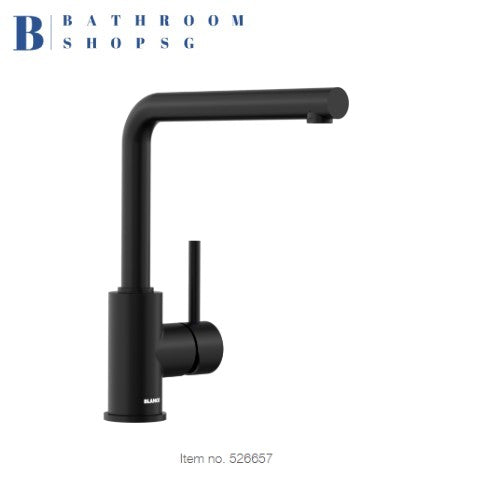 Blanco MILA Single-Lever Kitchen Sink Mixer Chrome Matt Black