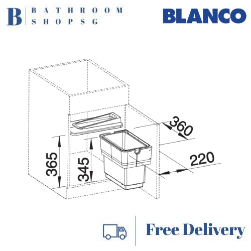 Blanco Singolo Waste System