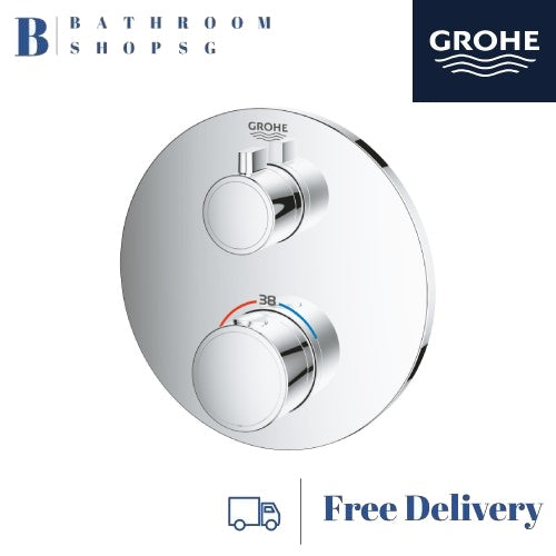 GROHE Grohtherm Thermostat Conceal Shower Mixer 24075000 with shut off valve