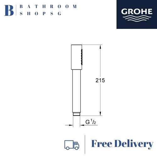 Grohe Sena Stick Hand Shower with 1 Spray 28034000 | Grohe Handshower