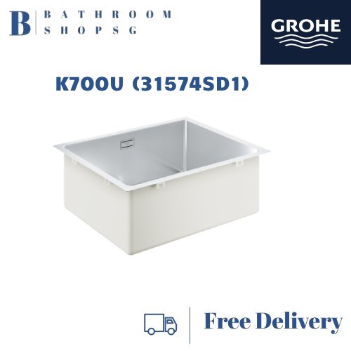 Grohe K700U Stainless Steel 60-S Undermount Single Bowl Kitchen Sink 31574SD1