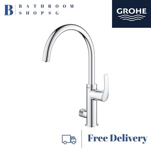 GROHE Blue Pure Eurosmart Single-lever Kitchen Sink Mixer 31722000 with Filter Starter Set 40438001