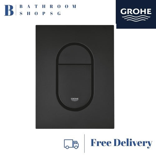 Grohe Arena Cosmopolitan S Toilet Wall Flush Plate Phantom Black 37624KF0
