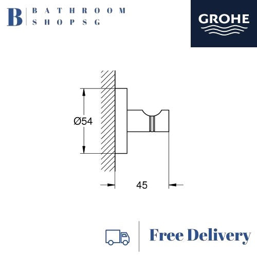 Grohe 40364001 Essentials Robe Hook | Grohe Bathroom Accessories
