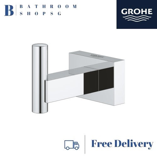 Grohe 40511001 Essentials Cube Robe Hook | Grohe  Bathroom Accessories