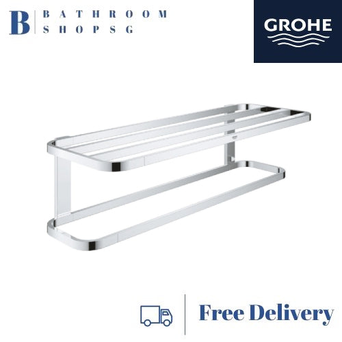 Grohe Selection Multi Towel Rack 41066000 Chrome and 41066DC0 SuperSteel Finish