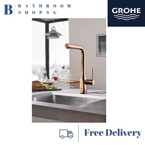 Grohe Essence High Spout Single-Lever Kitchen Sink Mixer 30270DA0 Warm Sunset