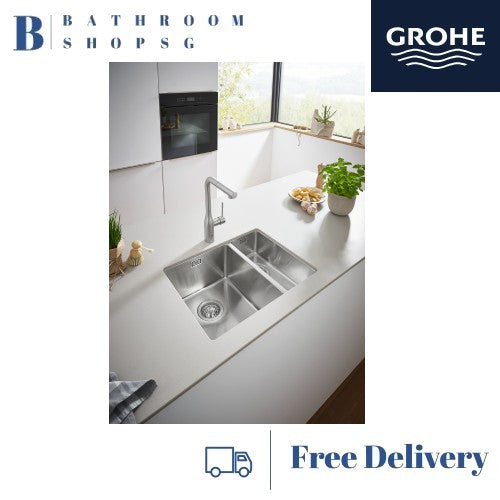Grohe K700U Stainless Steel 80-S Undermount Double Bowl Kitchen Sink 31575SD1