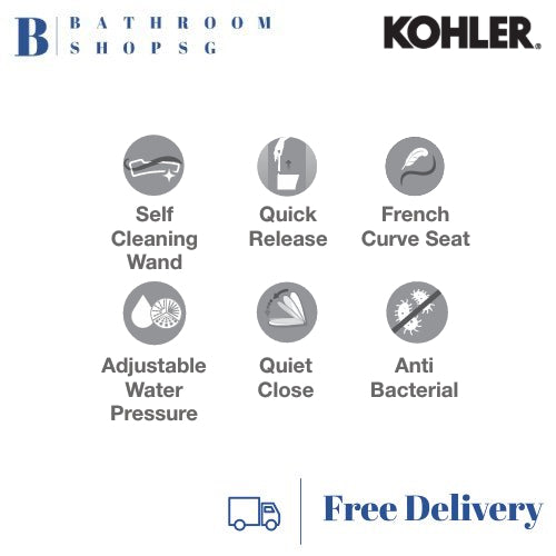 Kohler C3-050 Electronic Bidet Seat and Cover K-18751MY-0
