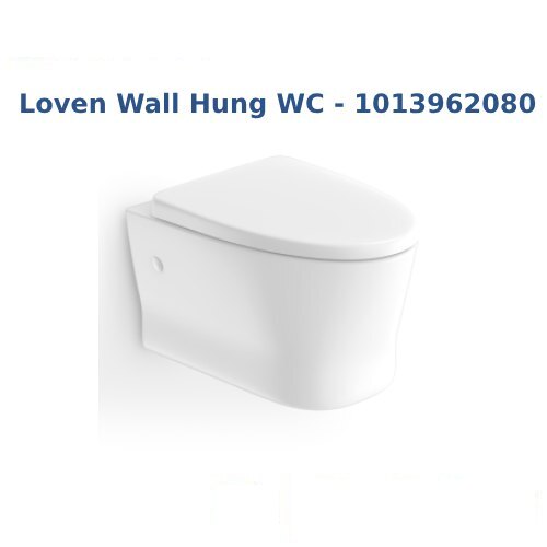 American Standard Loven Wall Hung Toilet Bowl 1013962080