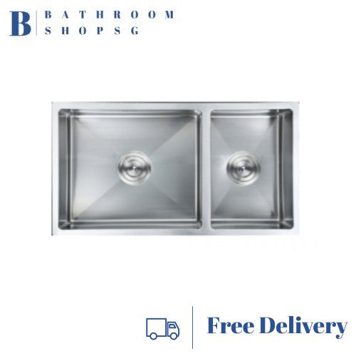 Monic SQM-730 Double Bowl Stainless Steel Reversible Kitchen Sink