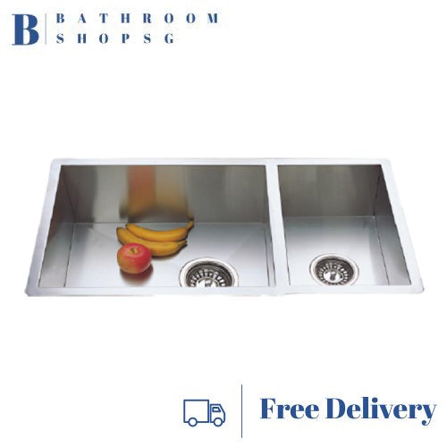 Monic SQM-830 Double Bowl Stainless Steel Reversible Kitchen Sink