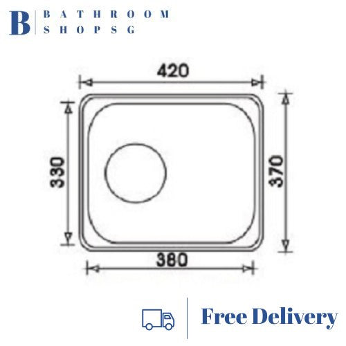 Monic i-420 Single Bowl Stainless Steel Kitchen Sink
