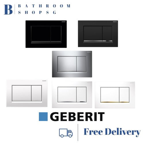 Geberit Sigma30 Actuator Plate 115.883.DW.1 | Matt Black Toilet flush plate