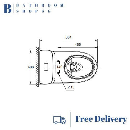 American Standard Signature Close Coupled Back To Wall Toilet CL26225