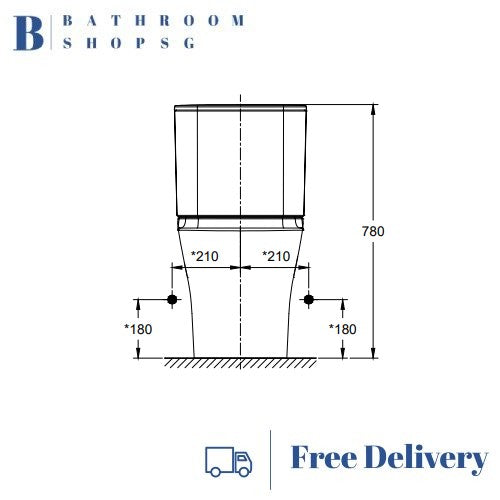 American Standard Signature Close Coupled Back To Wall Toilet CL26225