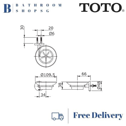 TOTO Ego || Soap Holder TX706AES | TOTO Bathroom Accessories