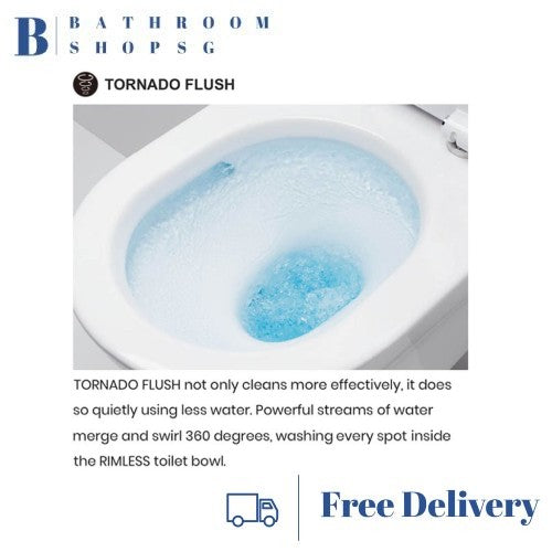 TOTO C769 Close Coupled Toilet Bowl bundle with Washlet TCF24410AAA
