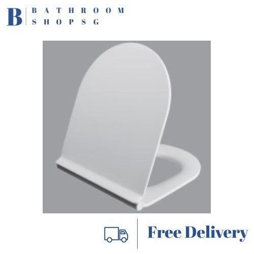 Toilet Seat Cover TS3867U | UREA Soft Close D Shape Toilet Seat