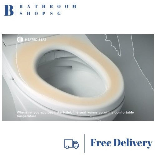 TOTO C889 One Piece Rimless Toilet Bowl Bundle with Washlet TCF33461GAA Electric Bidet Seat