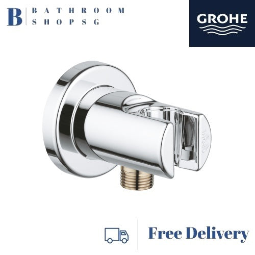 Grohe Relaxa Shower Outlet Elbow 1/2" | Grohe Wall Shower Holder 28628000