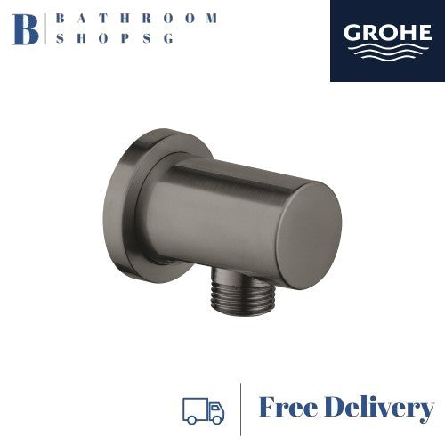 Grohe Rainshower Shower Outlet Elbow 1/2" | Grohe Wall Union Brushed Hard Graphite 27057AL0