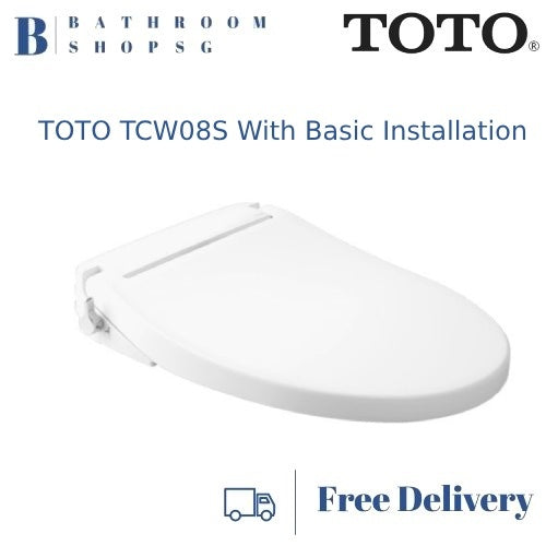 TOTO Ecowasher Bidet Seat Cover TCW08S with Basic Installation