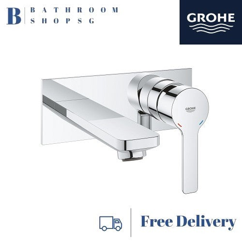 Grohe Lineare 2-Hole Single-Lever Wall mounted Basin Mixer M Size | Grohe Wall Mount Basin Mixer 19409001