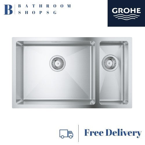Grohe K700U Stainless Steel Undermount Double Bowl Kitchen Sink 31575SD1