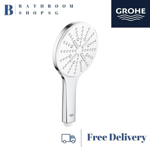 Grohe Rainshower Smartactive 130 Hand Shower 3 Sprays 26544LS0 | Grohe Moon White Handshower