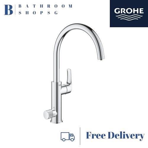 GROHE Blue Pure Eurosmart Single-lever Kitchen Sink Mixer with filter function | Grohe Sink Tap 31722000