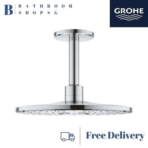 Grohe Rainshower Smartactive 310 Head Shower Set Ceiling 142 Mm, 2 Sprays 26477000 Overhead Shower