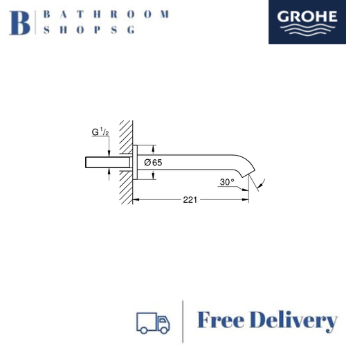 Grohe Essence Bath Spout 13449GL1 Cool Sunrise - image 3
