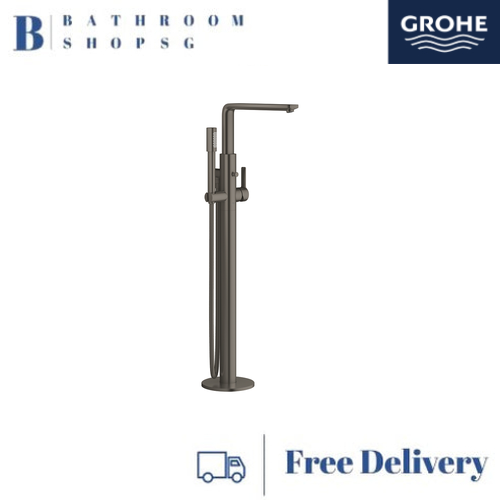 Grohe Lineare Single-Lever Bath Mixer 1/2" Floor Mounted 23792AL1 Brushed Hard Graphite - image 1