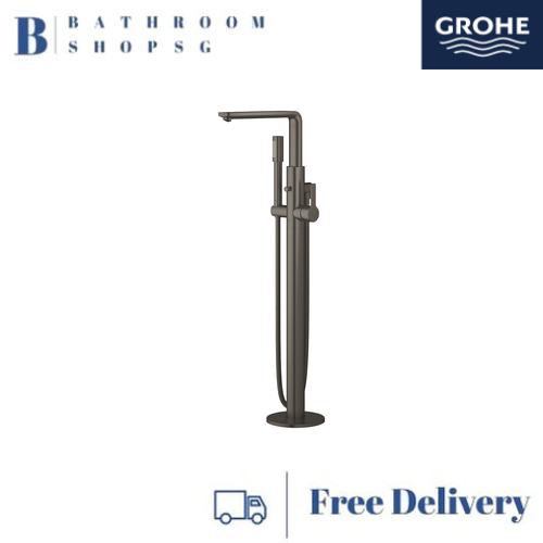 Grohe Lineare Single-Lever Bath Mixer 1/2" Floor Mounted 23792AL1 Brushed Hard Graphite - image 3