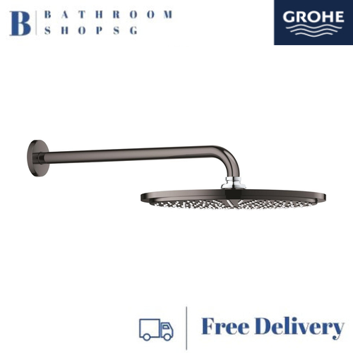 Grohe Rainshower Cosmopolitan 310 Head Shower Set 380 mm, 1 Spray 26066A00 Hard Graphite - image 1