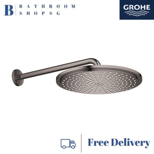 Grohe Rainshower Cosmopolitan 310 Head Shower Set 380 mm, 1 Spray 26066A00 Hard Graphite - image 2