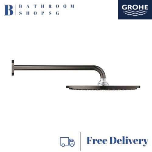 Grohe Rainshower Cosmopolitan 310 Head Shower Set 380 mm, 1 Spray 26066A00 Hard Graphite - image 3