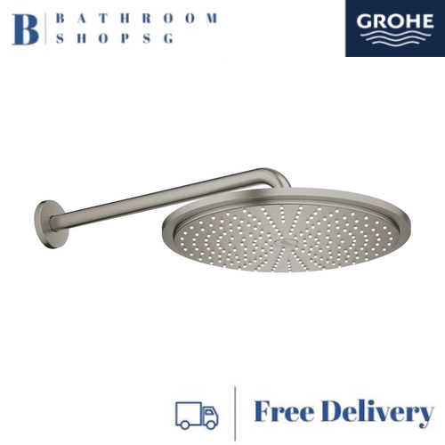 Grohe Rainshower Cosmopolitan 310 Head Shower Set 380 mm, 1 Spray 26066AL0 Brushed Hard Graphite - image 1
