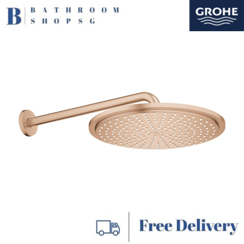 Grohe Rainshower Cosmopolitan 310 Head Shower Set 380 mm, 1 Spray 26066DL0 Brushed Warm Sunset - image 1