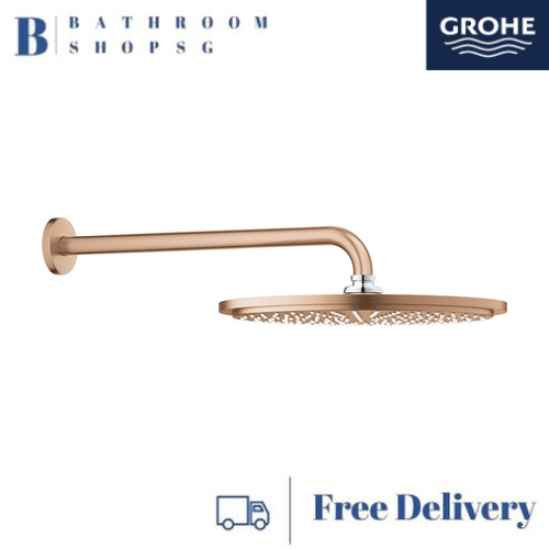 Grohe Rainshower Cosmopolitan 310 Head Shower Set 380 mm, 1 Spray 26066DL0 Brushed Warm Sunset - image 2