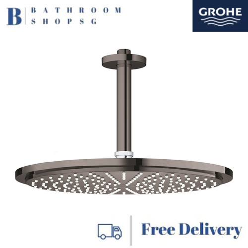 Grohe Rainshower Cosmopolitan 310 Head Shower Set Ceiling 142 mm, 1 Spray 26067A00 Hard Graphite - image 1