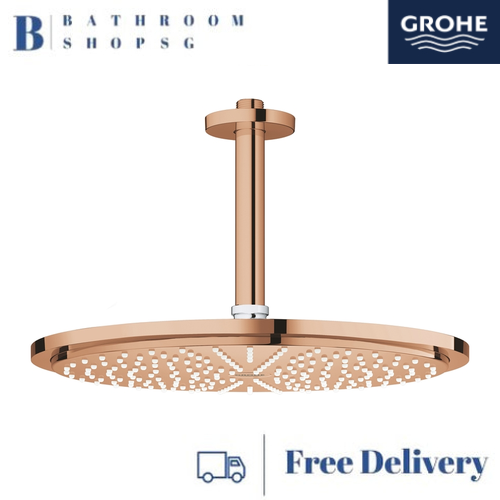 Grohe Rainshower Cosmopolitan 310 Head Shower Set Ceiling 142 mm, 1 Spray 26067DA0 Warm Sunset - image 1
