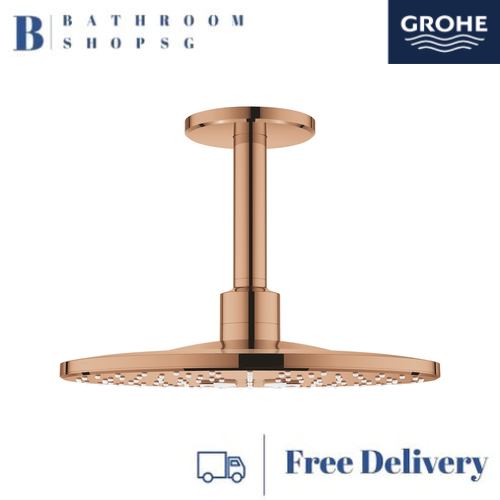 Grohe Rainshower SmartActive 310 Head Shower Set Ceiling 142 mm, 2 Sprays 26477DA0 Warm Sunset - image 1