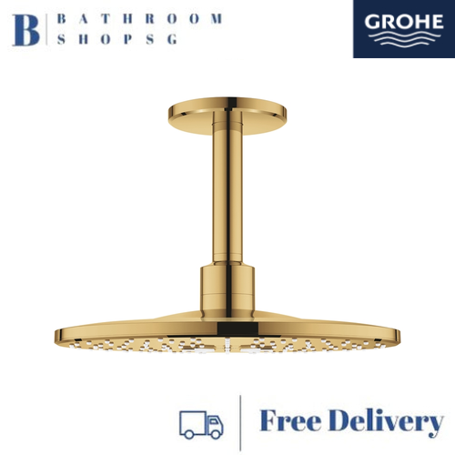 Grohe Rainshower SmartActive 310 Head Shower Set Ceiling 142 mm, 2 Sprays 26477GL0 Cool Sunrise - image 1